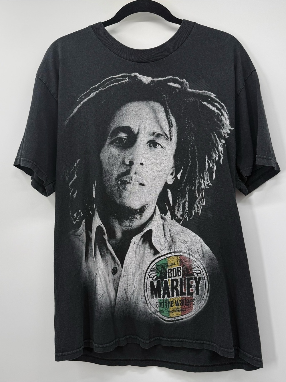 Zion Rootswear Black Graphic Tee with Red-Yellow-Green Accent